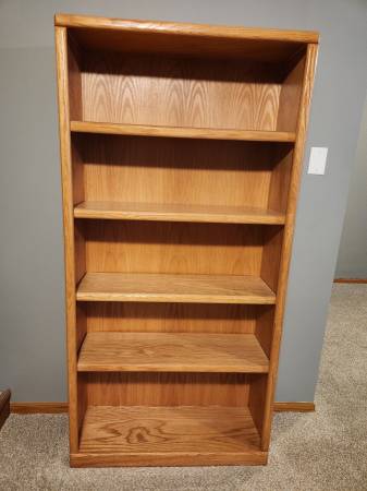 Solid Oak Bookcase 1