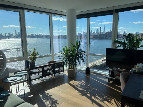 $8,500 / 2br - FURNISHED WATERFRONT 2bdr/2ba in LUXURY BUILDING (greenpoint)