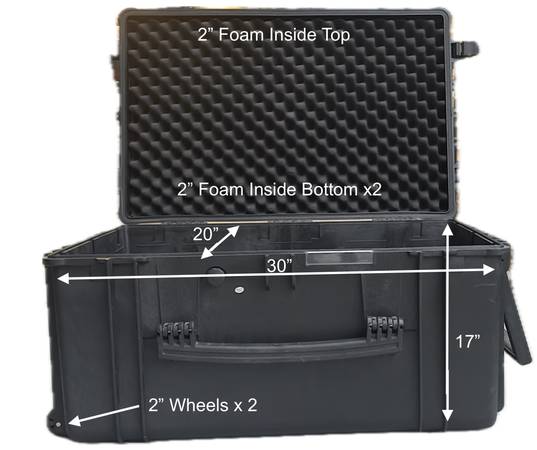 Weatherproof Hard Case with Wheels and Customizable Foam - $250 (San Francisco)634714752090911214