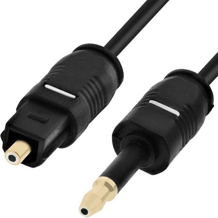 Toslink to 3.5mm Mini Toslink Optical Cable (6 FT) 1