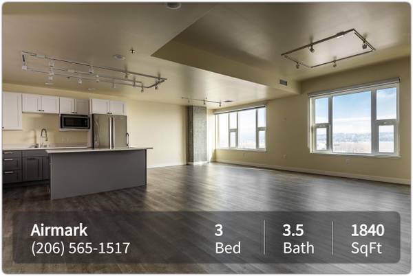 $6,200 / 3br - 1840ft2 - ¡Acceso conveniente al transporte público! ¡Excelente comunidad! (Tukwila - Southcenter)63799933976835122