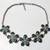 Floral graduated statement necklace 1 thumbnail
