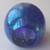 Vintage Art Glass Egg Roger Vines Iridescent Blue Paperweight Signed 1 4 thumbnail