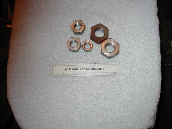 Nuts, hex, large as seen in photo 1