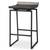 Black Frame Stool,Givens Collection,Black Wood Seat,Solid Metal 1 thumbnail