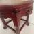 Asian inspired marble top ornately carved rosewood table 6 thumbnail