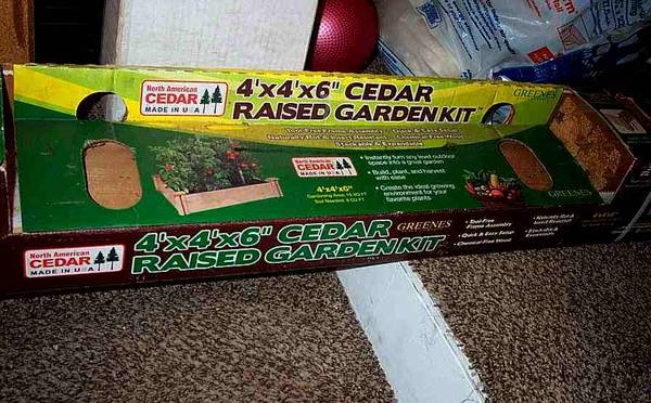 Raised GARDEN KIT North American Cedar Kit Grow Vegetables Portable 1