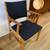 Reupholstered Mid Century DScan Teak Wood Black Fabric Arm Chair 1 thumbnail
