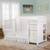 5-in-1 convertible crib with changer White 1 thumbnail