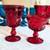 Jamestown Ruby Red by Fostoria Footed Goblets / Drinking Glasses 1 thumbnail