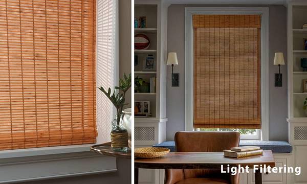 Cordless Bamboo blinds different sizes 1