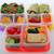 5-Pack Food Container Bento Lunch Box with 3 Compartments, Durable & R 2 thumbnail