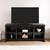 EUC Mainstays Parsons TV Stand for TVs up to 50", Black Oak Finish 9 thumbnail