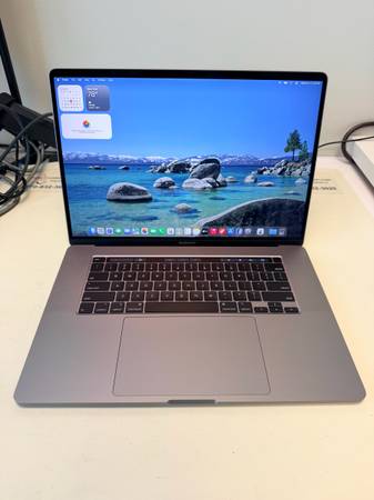 MacBook pro 16” 2019, intel i9 CPU, AMD GPU, 16GB RAM, 1TB SSD, macOS Tahoe 1