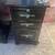 Glam style wooden nightstands colors black gloss and silver 13 thumbnail