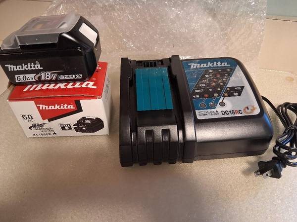 MAKITA BATTERYS 6.0 w CHARGER NEW in box $99 1