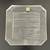 Hoya Japan Crystal Dishes Square Notched Corners Embossed 5.75" Set of Five (5) 6 thumbnail