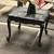 One black glass end table 2 thumbnail