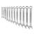 Craftsman 47046 12 pc. SAE Combination Wrench Set w/ organizer, USA 7 thumbnail
