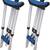 NEW Carex Folding Crutches Universal Size A99500 Light adjustable 41" 2 thumbnail