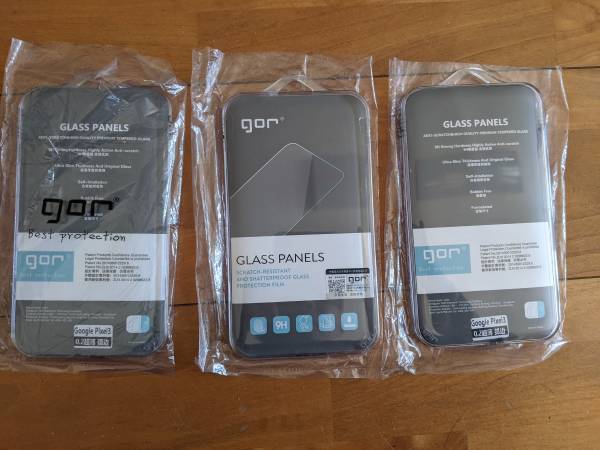 3 new sets of Google pixel 3 glass panels 1