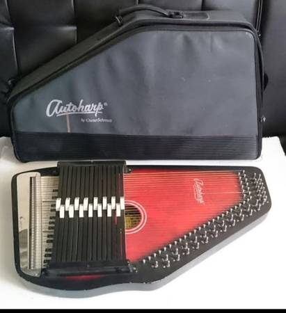 Vintage Oscar Schmidt Auto Harp Model OS-15B 1