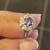 Sterling Silver Ring (Size 6-7) with Amethyst Stone in shape of flower 10 thumbnail