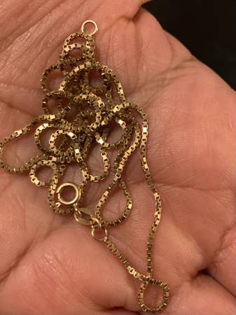 Brand New 22 inches Yellow Gold Chain Box Design 1
