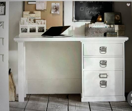 PotteryBarn Bedford Desk White 1