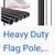 25' ALLUMINUM FLAG POLE WITH SOLAR LIGHT - ALLNEW 7 thumbnail