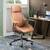 New ovios Ergonomic Home Office Chair, Mid-Century Modern Faux Leather Chairs wi 1 thumbnail