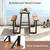 Picnic Table Acacia Wood NEW with 2 Built-In Benches 4-Person Outdoor 4 thumbnail
