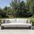 Brand new Restoration Hardware Lucia Teak Sofa 108” luxe 1 thumbnail