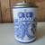 Vintage German White Lions Crown Decorated Beer Stein with Pewter Lid 1 thumbnail