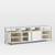 West Elm Zane Media Console – 68” (White, Brass Accents) 1 thumbnail