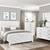 Rustic white wood queen bedroom set - new 1 thumbnail