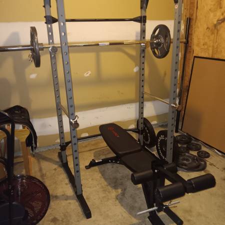 Complete squat rack set up 1