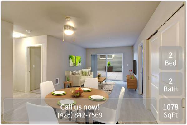 $2,870 / 2br - 1078ft2 - Simply breath-taking! Amazing views at Second and Main (Renton)64031136448641121