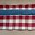 CUSTOM RED/IVORY CHECKED VALANCE,3 IN BLUE ROD POCKET,114Wx17L,COTTON 15 thumbnail