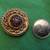 Vintage yellow Gold Pin Victorian Brooch with Natural Ruby Stones 4 thumbnail