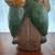 1940 Folk Art, drinking man sitting on wine barrel liquor safe 8 thumbnail