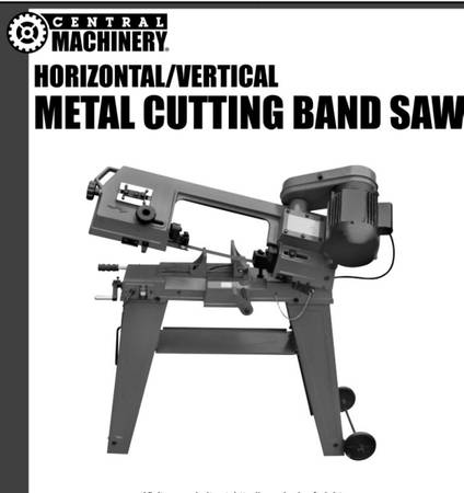 41/2”Horizontal & Vertical METAL Cutting  BANDSAW 1