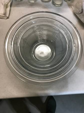 Vintage Fire King Philbe 3 Pc. Mixing Utility Bowl Set 1