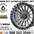 A101 MESA WHEELS SATIN GUM METAL CENTER W/BLACK LIP W/16 SPOKES RIMS 22 thumbnail