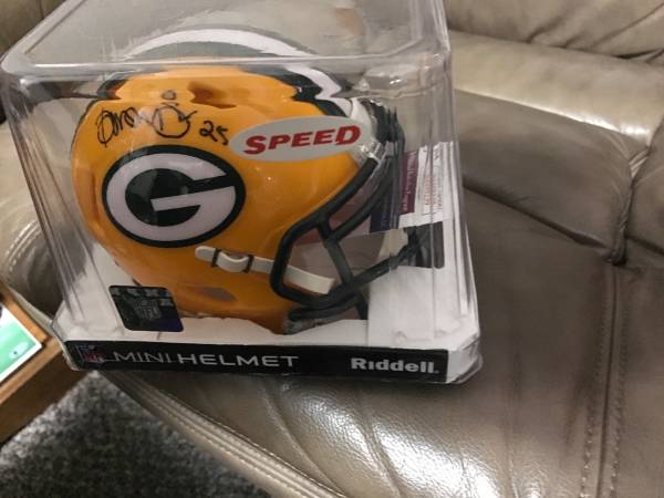 NEW PRICE Dorsey Levens Packers auto helmet 1