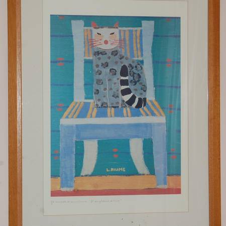 Laura Fiume Large Format Signed Litho “Compeano de Licia” Framed & Mat 1