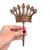 Set of Three Metal Crown Shaped Wall Hooks 3 thumbnail
