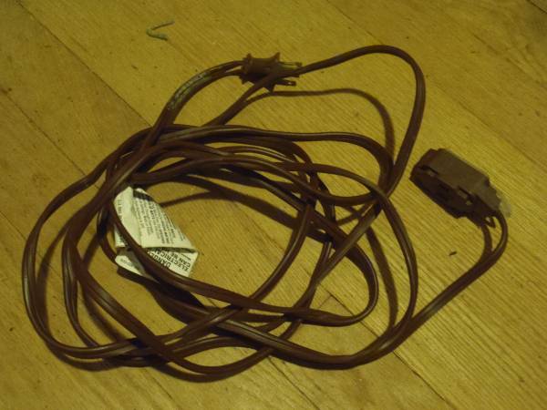 - (4) 16/2 extension cords; 9, 12, 15 ft lengths 1