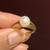 14K Yellow Gold Ring ( Size 6-7) with Natural Akoya Pearl 8 thumbnail