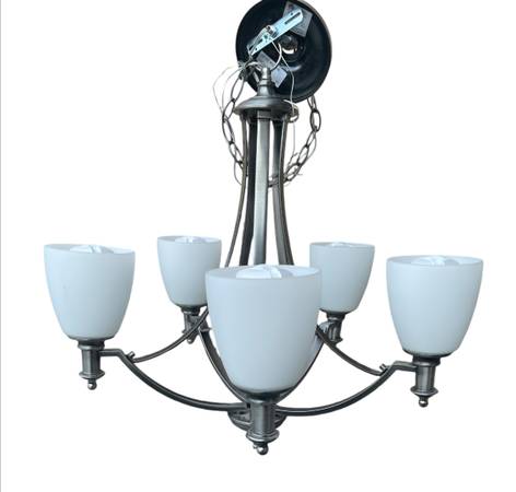 Brushed Nickel Chandelier 1
